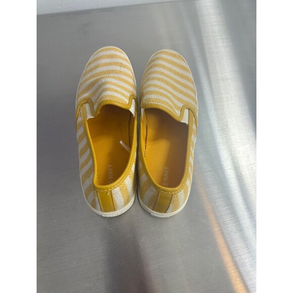 Old Navy Women's Yellow Stripe Canvas Slip On Loafer Sneaker Shoe Size 9 - Picture 8 of 8